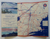 Lake Champlain Vermont New York Cartoon Pictorial Map c. 1950's tourist brochure