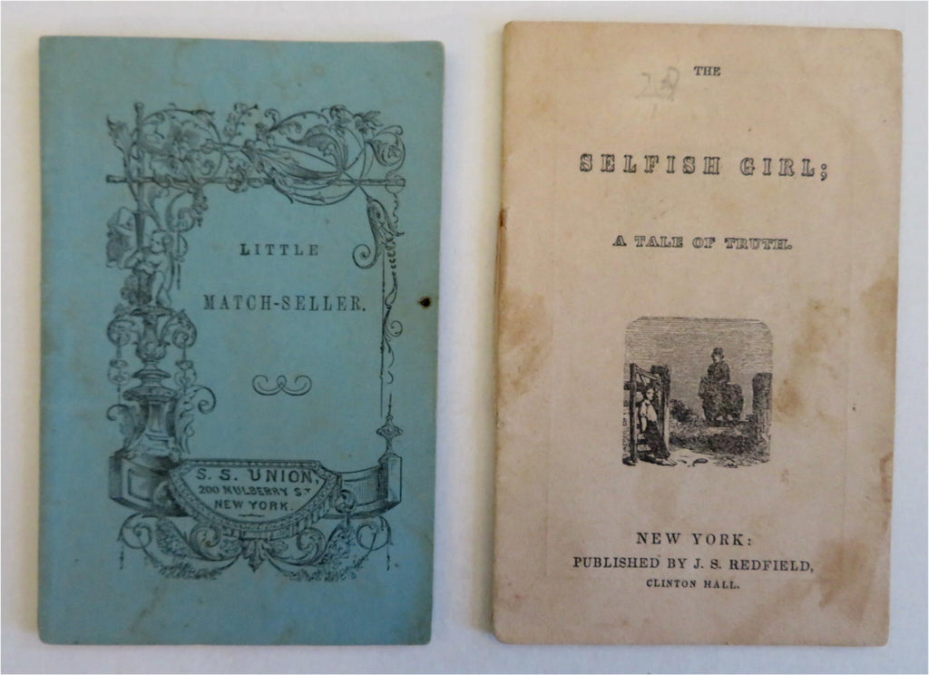 Match Seller & Selfish Girl c. 1830's Lot x 2 Christian Moral Tales chap books