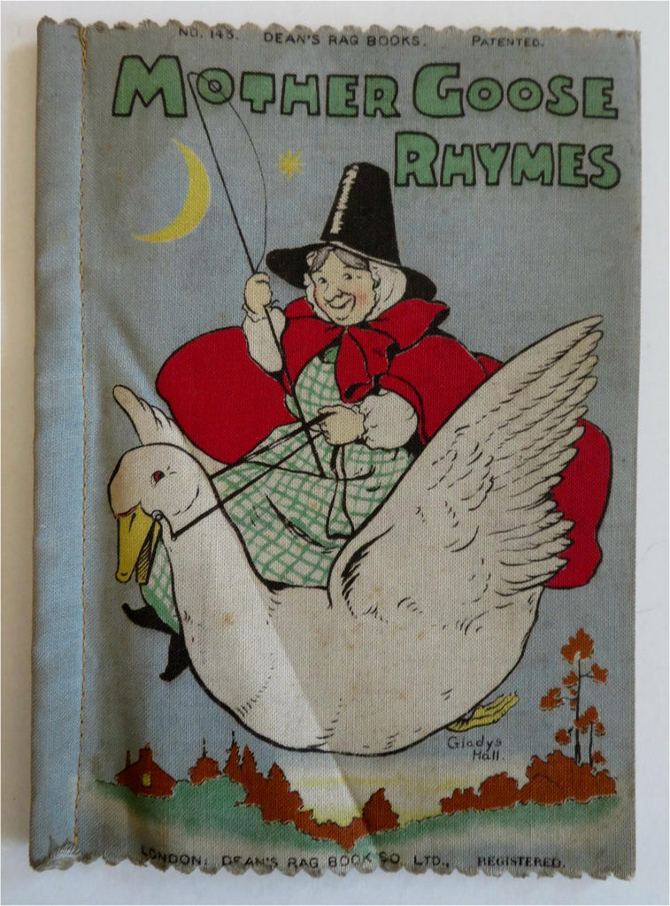 Mother Goose Gladys Hall c. 1900 Children's Stories linen children's book