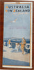 Australia New Zealand & South Pacific Travel Brochure Cruise 1920's advert & map