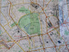 Central London c. 1937 Large Folding Map Tourism Travel