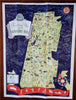 Berkshire Hills Western Mass. Cartoon Pictorial Map c. 1930's tourism brochure