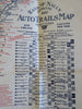 Stockbridge Mass. auto road Map Red Lion Inn c. 1920 advertising merchant promo