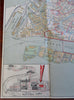 Venice Detailed City Plan Jeserum Lace School & Museum 1950's tourist brochure