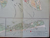 Venice Detailed City Plan Jeserum Lace School & Museum 1950's tourist brochure