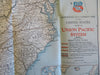 Union Pacific Railway 1931 Promotional Brochure Chinatown large U.S. Map