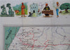 Guatemala Road Map Highways 1959 Shell Oil souvenir brochure travel map