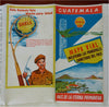 Guatemala Road Map Highways 1959 Shell Oil souvenir brochure travel map