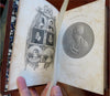 Lord Byron complete Works 1856 large decorative illustrated fine leather book