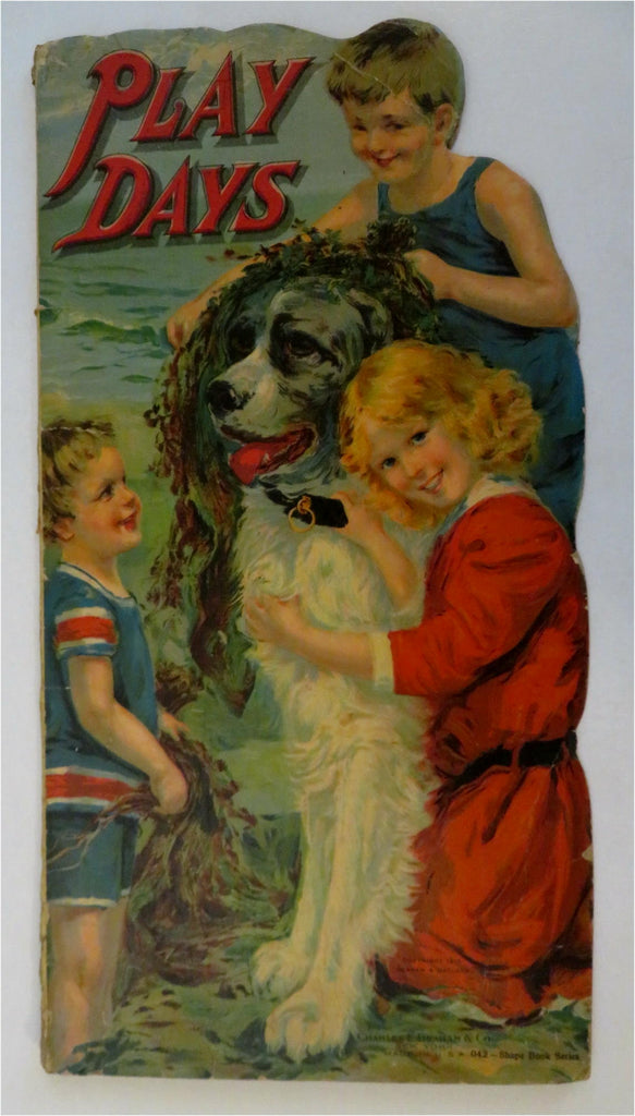 Beach dog Play Days Shape Book Series 1915 children's novelty story book