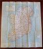 Ireland Tourist promo guide w/ map c. 1930's illustrated vintage brochure