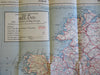 Ireland Tourist promo guide w/ map c. 1930's illustrated vintage brochure