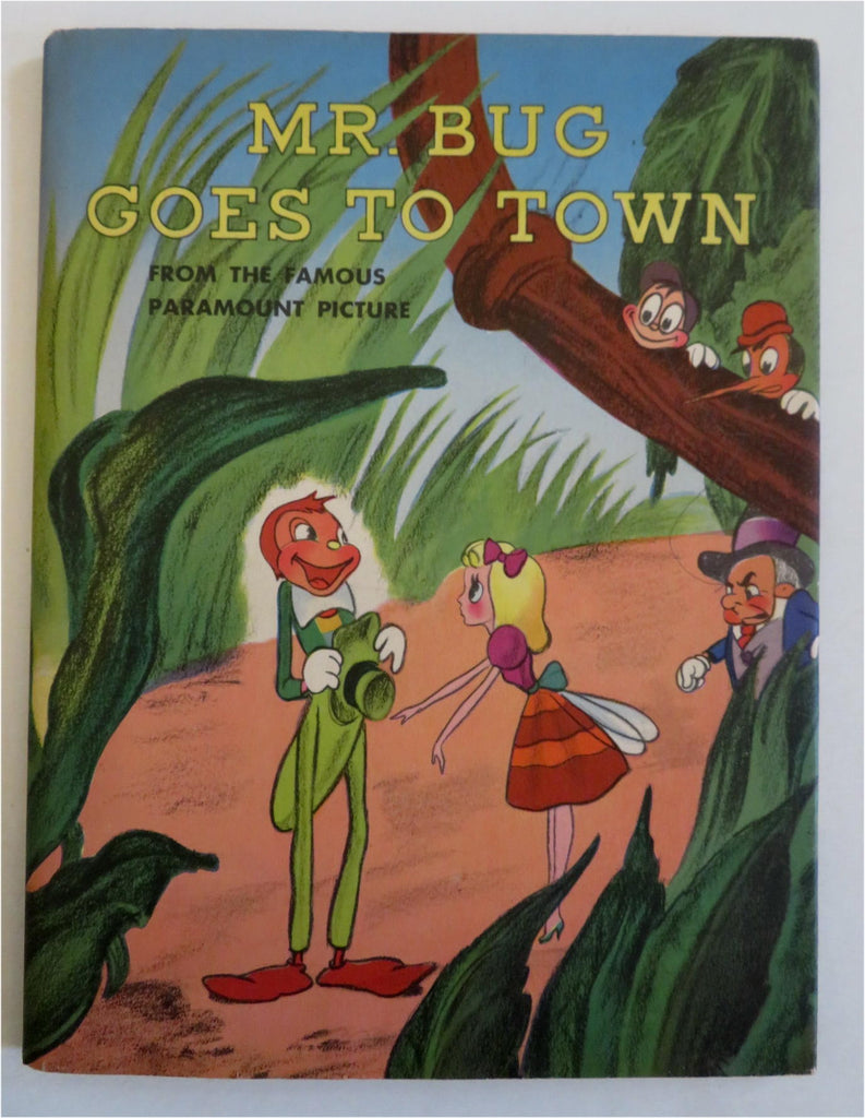Mr. Bug Goes to Town Paramount Pictures 1941 color juvenile book in DJ Fine+