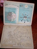 Scholar's Atlas Juvenile Geography Text Book c. 1885-95 illustrated school atlas