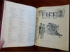Life Magazine 1892 rare run 27 Issues July - December great color covers