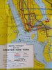 New York World's Fair Transit Map Nat'l Liberty Insurance 1939 Promo birds-eye