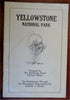 Yellowstone National Park Travel Booklet c. 1923-8 illustrated tourist guide