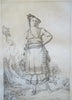 Italian Peasant Costume Print Collection 31 engraved c. 1825 Ferrari plate book