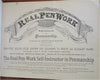 Penmanship Self Instruction 1881 Knowles & Maxim profusely illustrated book