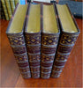 Fine Decorative leather 4 vol. set 1892 E. Bulwer Lytton Last Days of Pompeii +