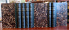 Jean Racine Complete Works French Playwright 1844 lovely 6 vol. leather set