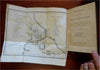 Plymouth Massachusetts Tourist Guide 1851 Russell book w/ map Pilgrim Memorials