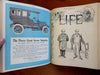 Life Magazine 1906 rare 6 month run 26 Issues July-Dec many color covers + ads