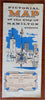 Hamilton Bermuda c 1960 Cartoon Pictorial Map Tourist Sightseeing Guide Brochure