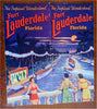 Fort Lauderdale Florida Tropical Wonderland c. 1940's promo tourist brochure