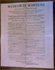 Museum of Wonders Juvenile Subscription Book c. 1870's Advertising Handbill