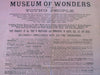 Museum of Wonders Juvenile Subscription Book c. 1870's Advertising Handbill