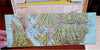 Panama Canal Relief Map c. 1912 souvenir novelty map in original container