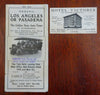 Los Angeles Travel Ephemera 1915 Lot x 2 Hotel Victoria Golden State Auto Tours