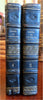 La Fontaine Collected Works French Literature 1824 leather 2 vol. set