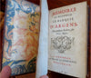 Marquis D'Argens Memoirs French Philosopher 1735 leather book Philipsbourg map