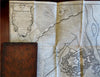 Marquis D'Argens Memoirs French Philosopher 1735 leather book Philipsbourg map