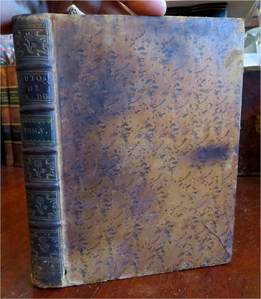 Spanish Religious Drama Theological Plays Christianity 1700's leather book