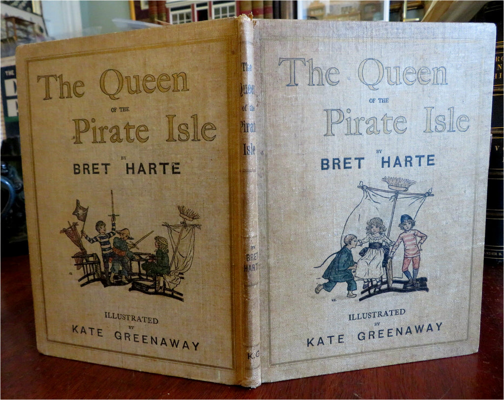 Queen of Pirate Isle Children's Story 1887 Kate Greenaway illustrated book