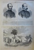 Army of Potomac Picket Guard Harpers Civil War newspaper 1863 complete issue map