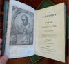 Homer's Odyssey 1813 Alexander Pope 3 vol. leather set w/ 25 plates