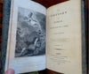Homer's Odyssey 1813 Alexander Pope 3 vol. leather set w/ 25 plates
