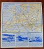 World War II European News Map Military Aircraft 1940 Richfield Oil Gas promo