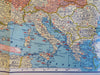 World War II European News Map Military Aircraft 1940 Richfield Oil Gas promo