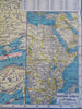 World War II European News Map Military Aircraft 1940 Richfield Oil Gas promo