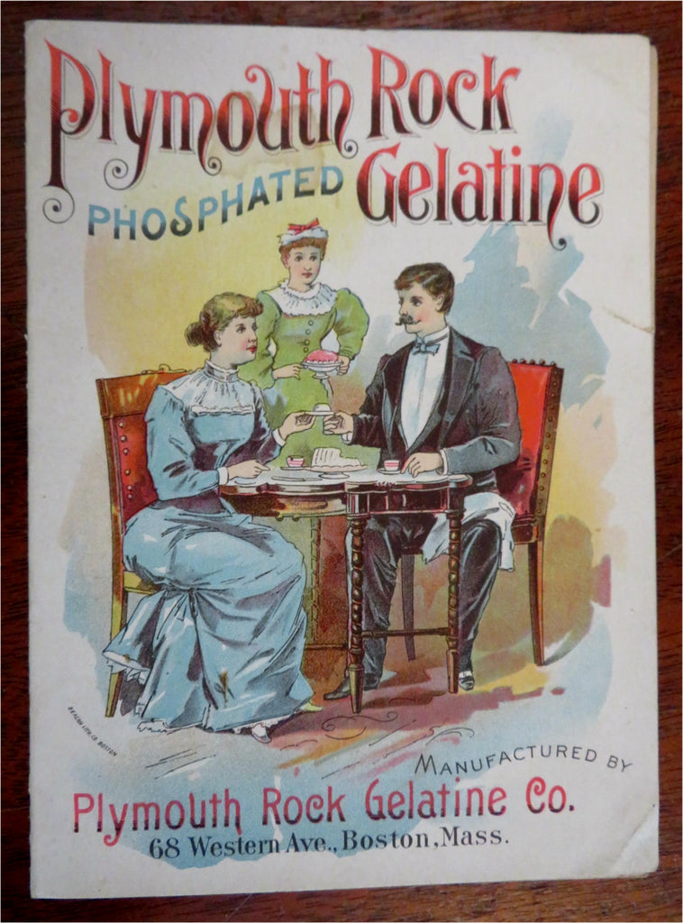 Plymouth Rock Gelatine Co. Pictorial Advertising Leaflet c. 1895 Food promo item