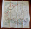 Russian Empire in 1914 World War I Desbuissons color lithograph map