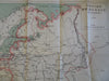 Russian Empire in 1914 World War I Desbuissons color lithograph map