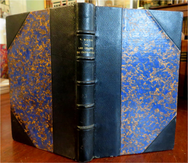 Victor Hugo Songs of Twilight c. 1880's lovely French leather book