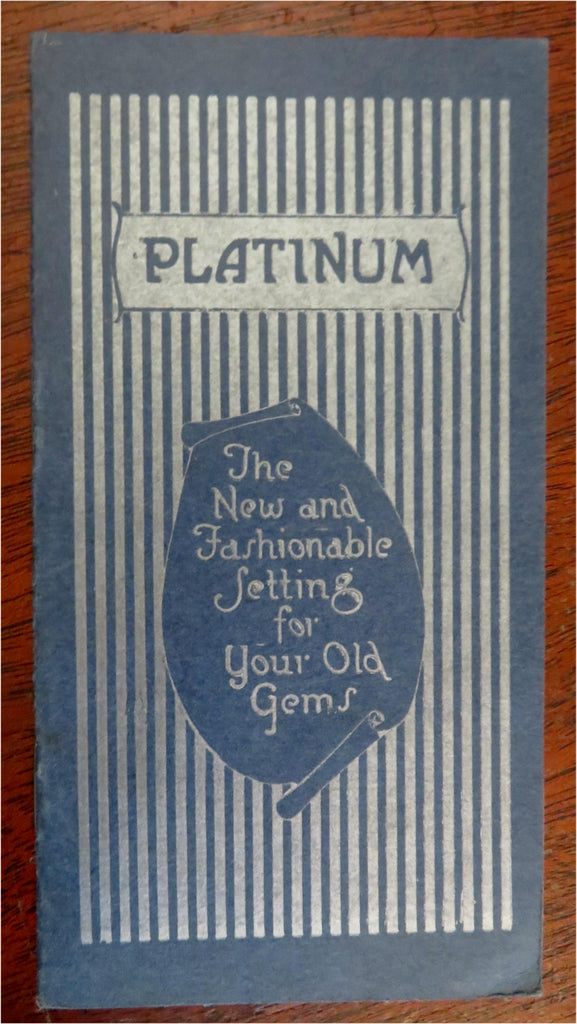 Platinum Sterling Jewelry Shop c. 1920's Advertising Illustrated Promo catalogue