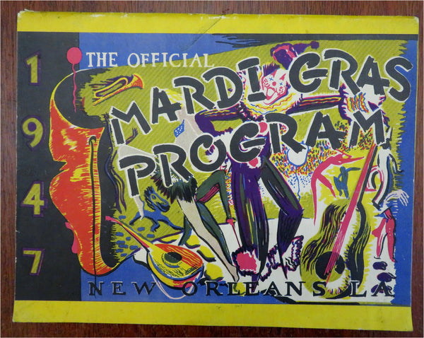 New Orleans Mardi Gras Official Program Souvenir 1947 illustrated book